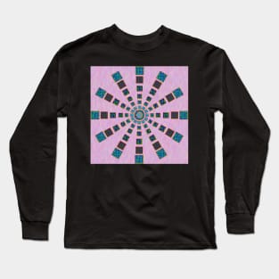 Wheel in purple and green Long Sleeve T-Shirt